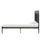 Dorel Giulia Modern Metal Bed - Double - Black-30919
