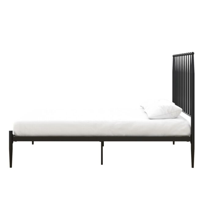 Dorel Giulia Modern Metal Bed - Double - Black-30919
