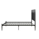 Dorel Giulia Modern Metal Bed - Double - Black-30920