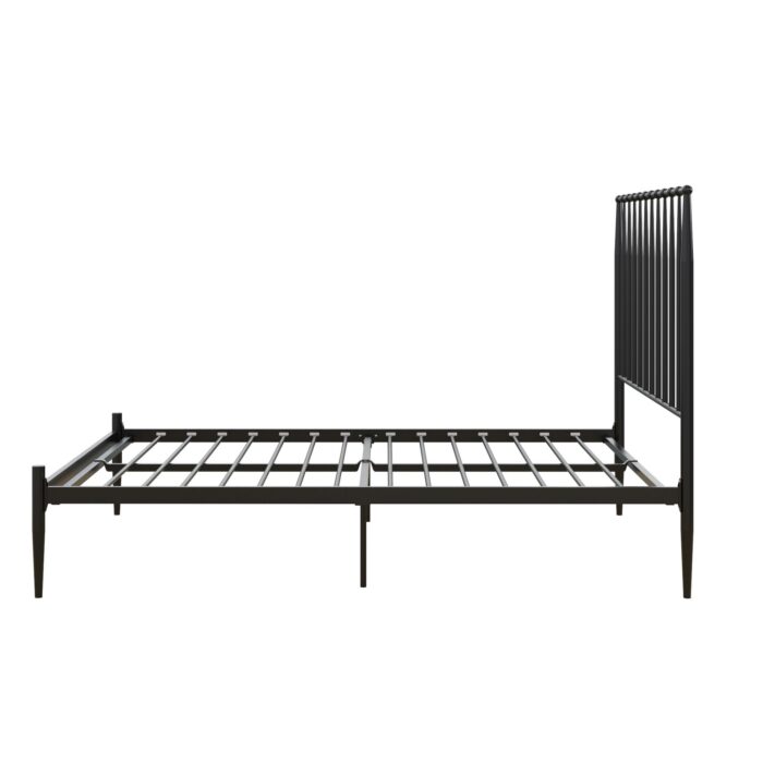 Dorel Giulia Modern Metal Bed - Double - Black-30920