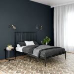 Dorel Giulia Modern Metal Bed - King - Black-31155