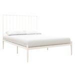 Dorel Giulia Modern Metal Bed - Double - White-0