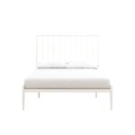 Dorel Giulia Modern Metal Bed - Double - White-30972
