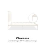 Dorel Giulia Modern Metal Bed - Double - White-30973