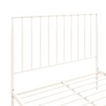 Dorel Giulia Modern Metal Bed - Double - White-30976