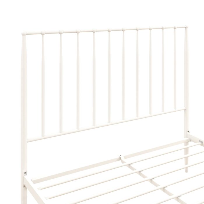Dorel Giulia Modern Metal Bed - Double - White-30976