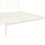 Dorel Giulia Modern Metal Bed - Double - White-30979