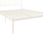 Dorel Giulia Modern Metal Bed - Double - White-30981