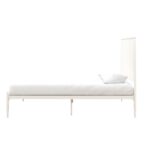 Dorel Giulia Modern Metal Bed - Double - White-30970