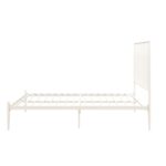Dorel Giulia Modern Metal Bed - Double - White-30971