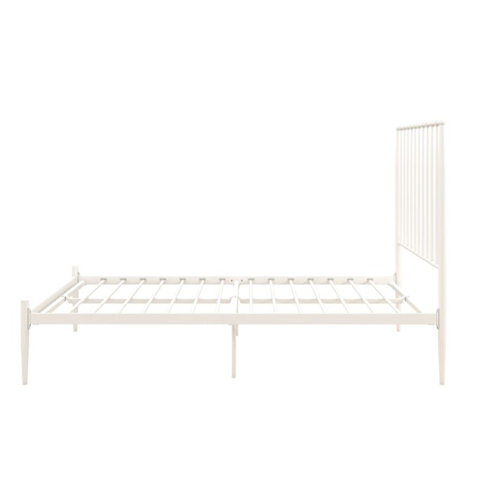 Dorel Giulia Modern Metal Bed - Double - White-30971