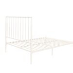 Dorel Giulia Modern Metal Bed - Double - White-30978