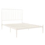 Dorel Giulia Modern Metal Bed - King - White-31185