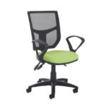 DAMS Altino 3 lever high mesh back operators chair with fixed arms - made to order-0