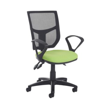 DAMS Altino 3 lever high mesh back operators chair with fixed arms - made to order-0