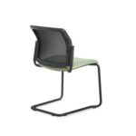 DAMS Santana cantilever chair with fabric seat and mesh back and no arms - made to order-29277