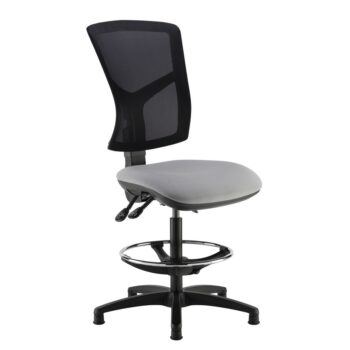 DAMS Senza mesh back draughtsmans chair with no arms - made to order-0