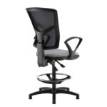 DAMS Senza mesh back draughtsmans chair with fixed arms - made to order-28298