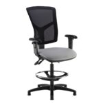 DAMS Senza mesh back draughtsmans chair with adjustable arms - made to order-0