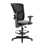 DAMS Senza mesh back draughtsmans chair with adjustable arms - made to order-28305