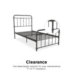 Dorel Wallace Metal Bed - Single - Black-31363