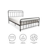 Dorel Wallace Metal Bed - King - Black-0