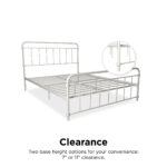 Dorel Wallace Metal Bed - Double - White-31412