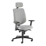 DAMS Tegan fabric asynchro operator chair with headrest and 3D arms - made to order-0