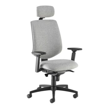DAMS Tegan fabric asynchro operator chair with headrest and 3D arms - made to order-0