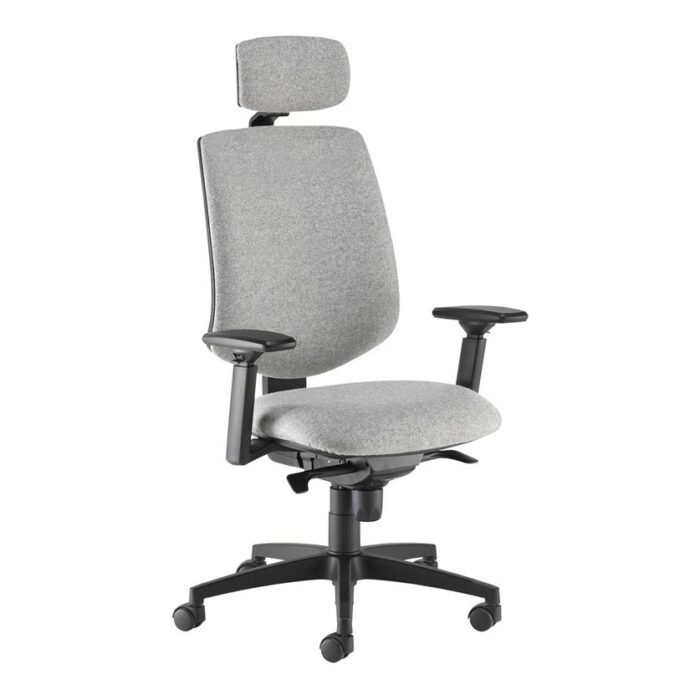 DAMS Tegan fabric asynchro operator chair with headrest and 3D arms - made to order-0