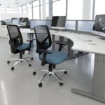DAMS Tegan mesh back PCB operator chair with no arms - made to order-28110