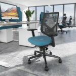 DAMS Tegan mesh back PCB operator chair with 2D arms - made to order-28117