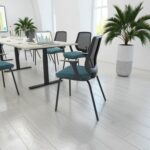 DAMS Tegan mesh back 4 leg frame meeting chair - made to order-28149