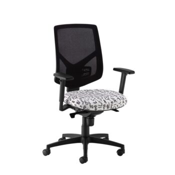 DAMS Tegan mesh back asynchro operator chair with 2D arms - made to order-0