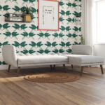 Dorel Novogratz Brittany Sectional Sofa Bed Wooden Legs - Linen - Light Grey-31606