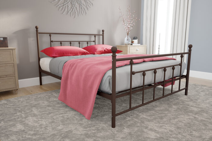 Dorel Manila Metal Bed - Double - Bronze -31209