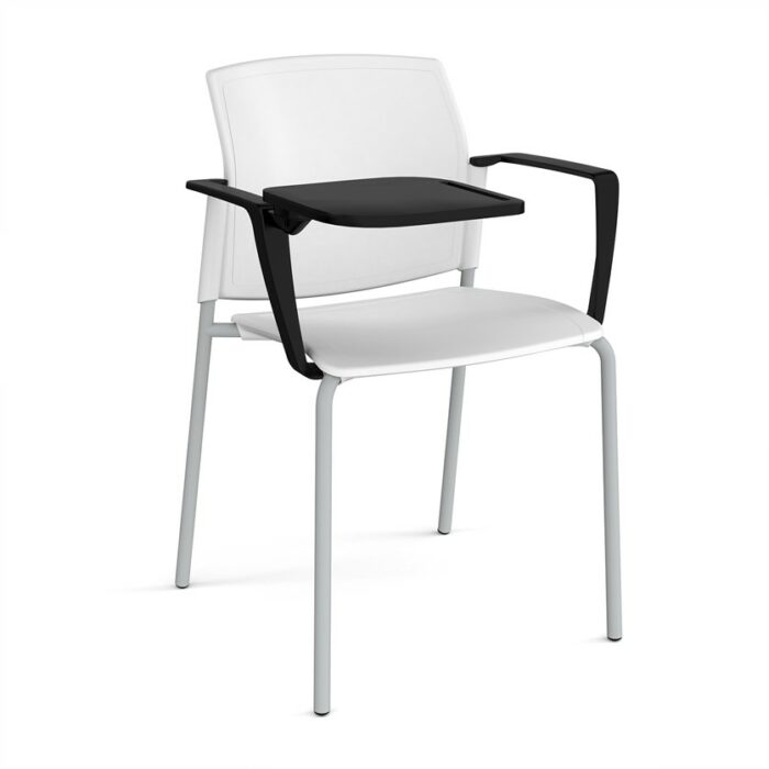 DAMS Santana 4 leg stacking chair with plastic seat and back and no arms - made to order-29540