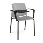 DAMS Santana 4 leg stacking chair with plastic seat and back and no arms - made to order-29532