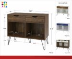 Novogratz Concord Turntable Stand with Drawers-30332