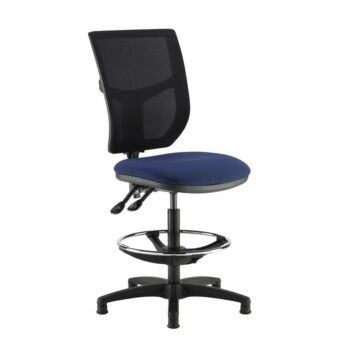 DAMS Altino mesh back draughtsmans chair with no arms - made to order-0