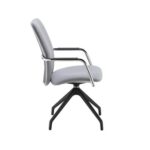 DAMS Tuba pyramid base frame conference chair with fully upholstered back - made to order-29084
