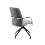 DAMS Tuba pyramid base frame conference chair with fully upholstered back - made to order-29082