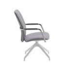 DAMS Tuba pyramid base frame conference chair with fully upholstered back - made to order-29085