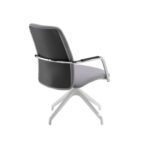 DAMS Tuba pyramid base frame conference chair with fully upholstered back - made to order-29081
