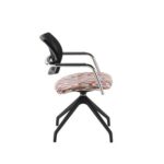 DAMS Tuba pyramid base frame conference chair with half mesh back - made to order-29098