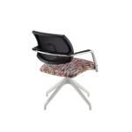 DAMS Tuba pyramid base frame conference chair with half mesh back - made to order-29095