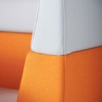 DAMS Alban high back single seater sofa with chrome legs-29866