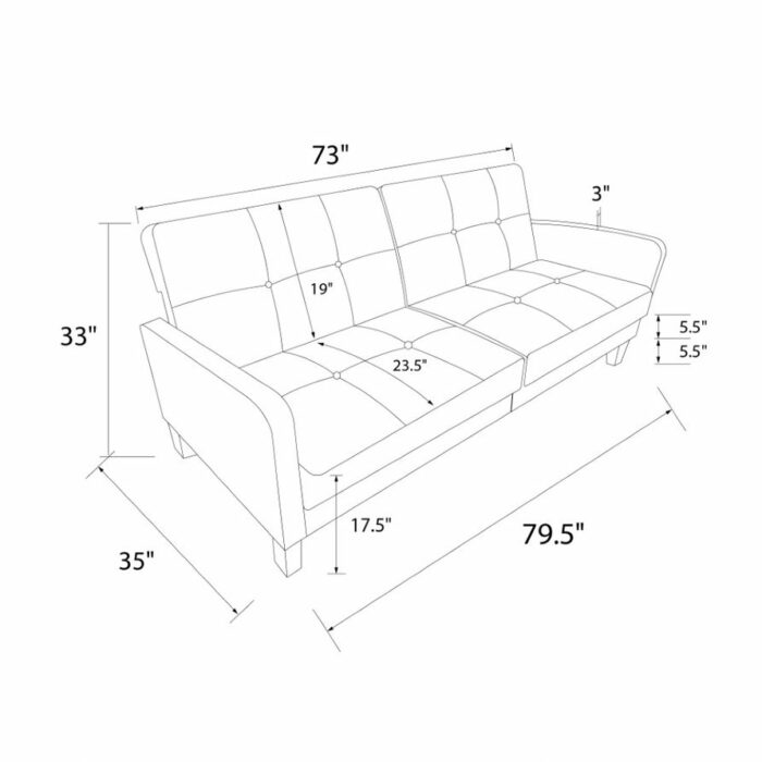 Dorel Boston Sofa Bed-30176