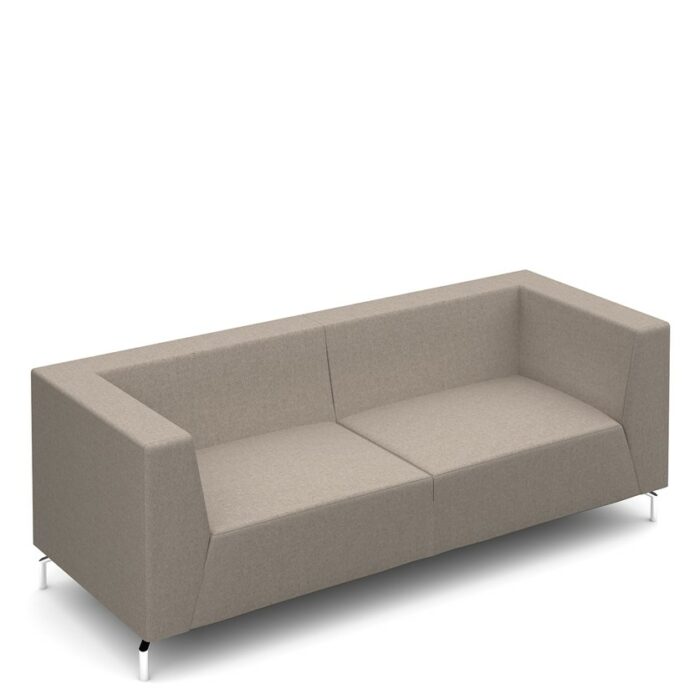 DAMS Alban low back three seater armsofa with chrome legs-0