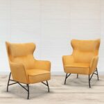DAMS Alpha high back lounge chair with black metal frame-30804